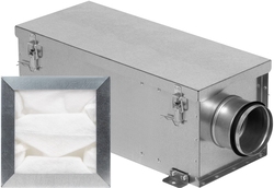 Комплект фильтр-бокс карманный FBCr-P 100 и фильтр карманный (материал) FCP 100 (G4-EU4)